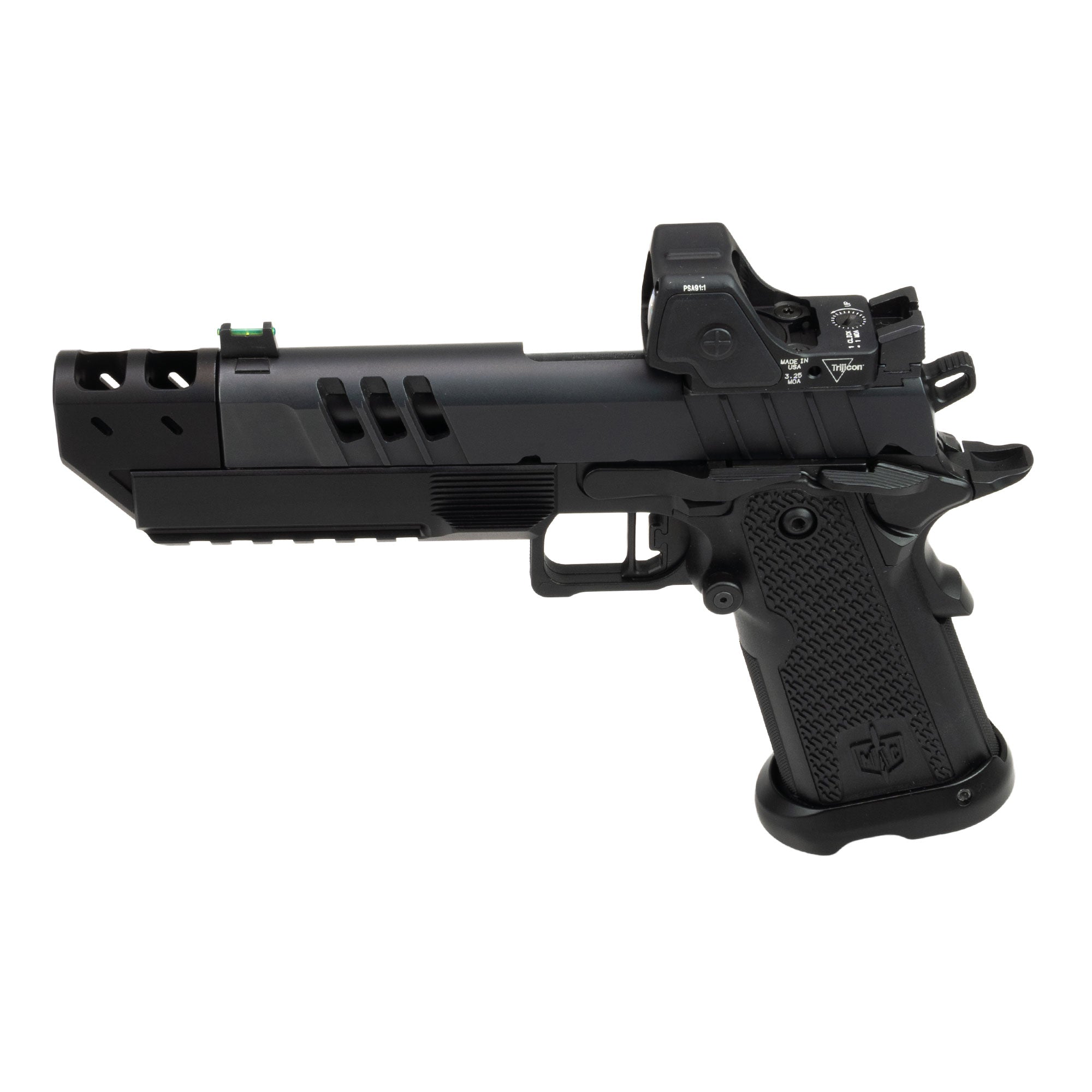 MAC 9 DS 4.25 Gen 3 Basilisk Compensator Thumb Rest Mk2