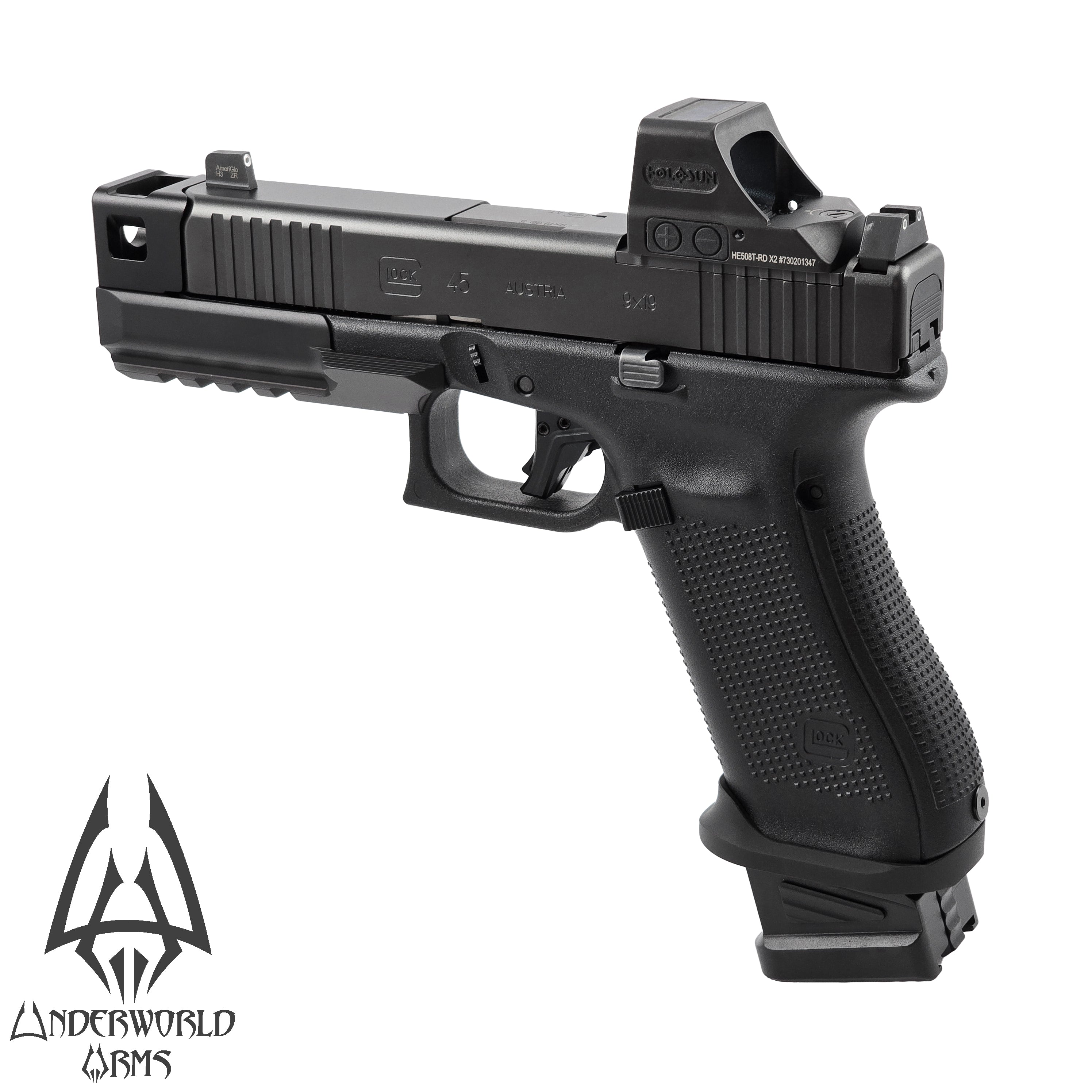 For Glock 19 45 Gen 5 - Cerberus Thumb Rest Compensator - G19 G19v