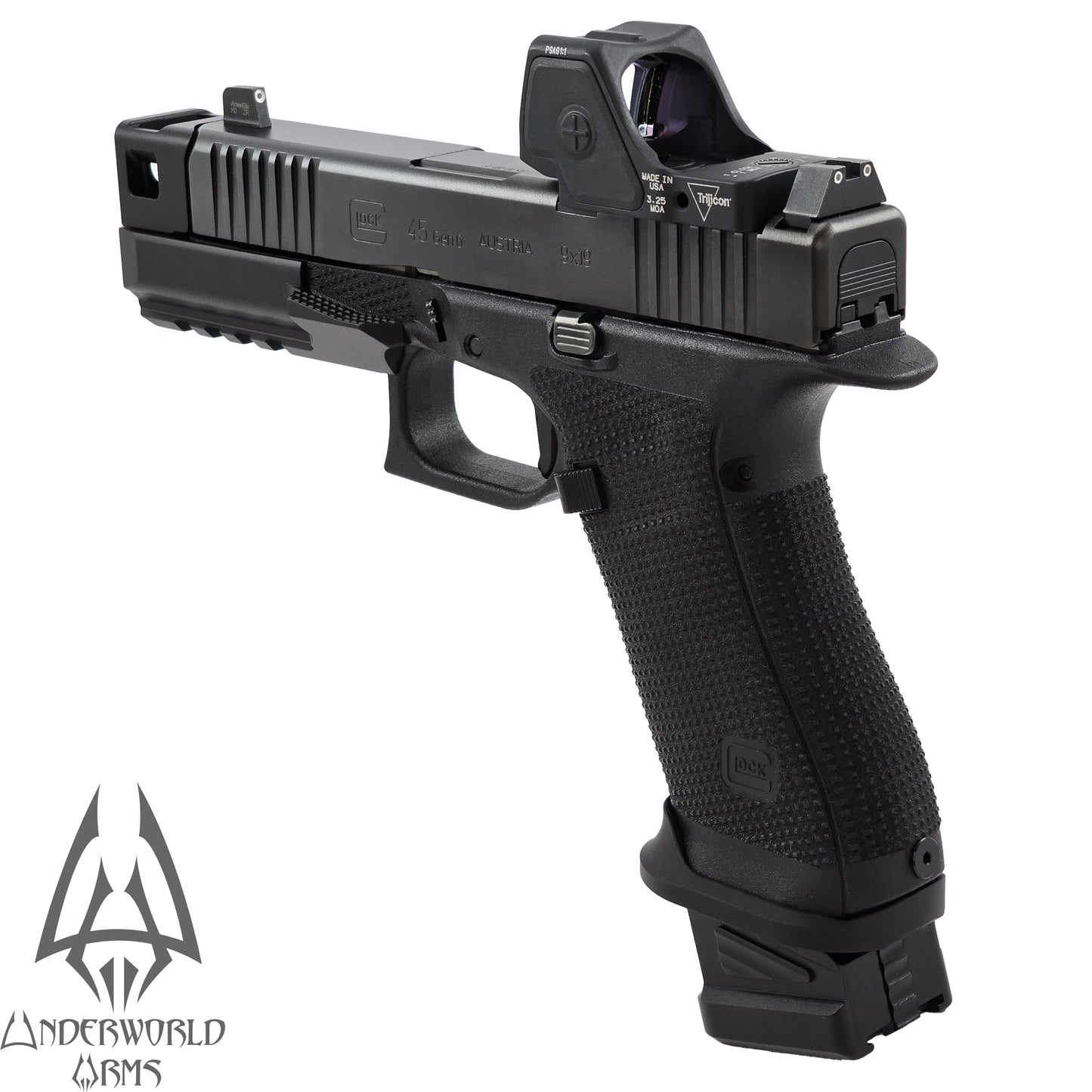 For Glock 19 45 Gen 6 - Cerberus Thumb Rest Compensator - G19.6 G45.6