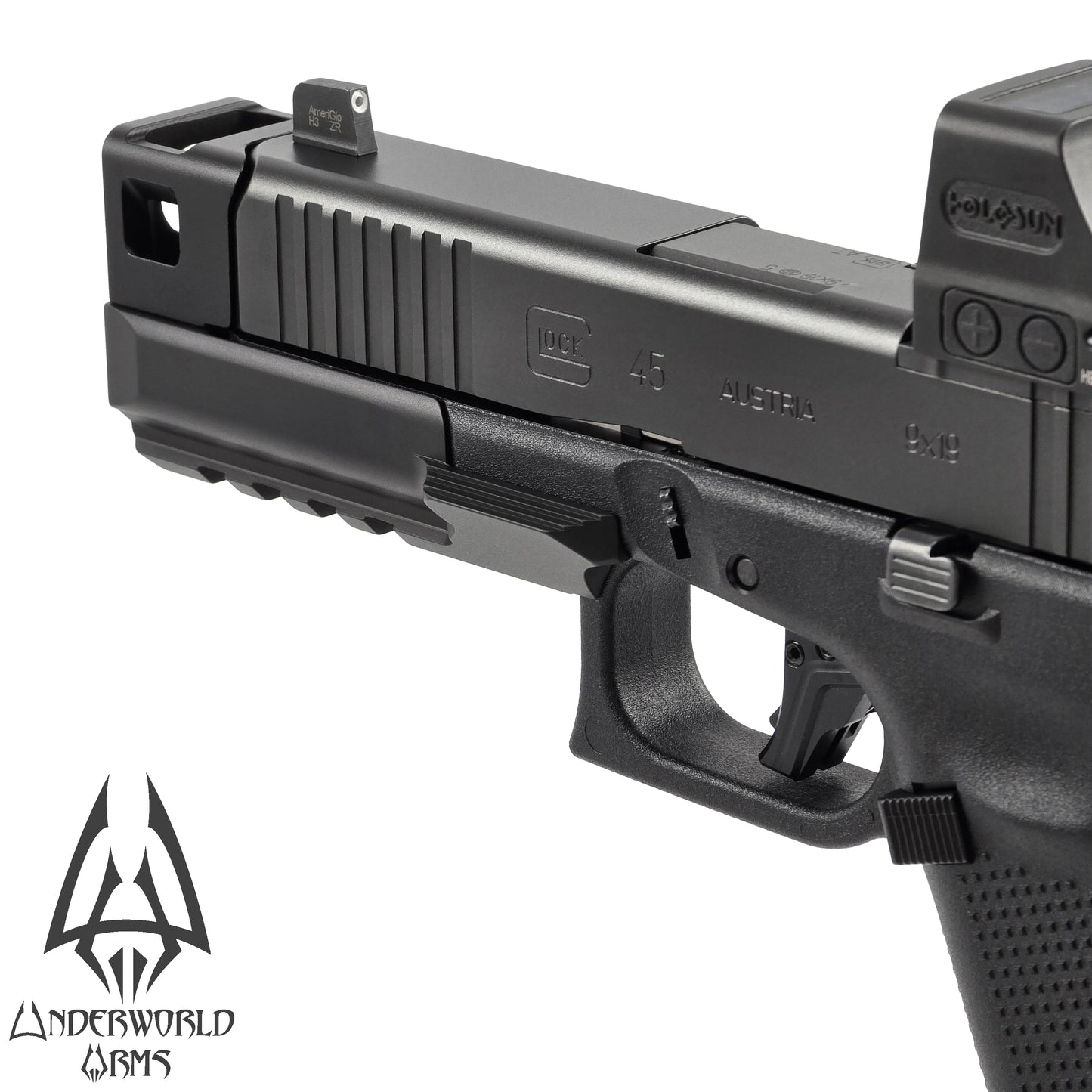 For Glock 19 45 Gen 5 - Cerberus Thumb Rest Compensator - G19 G19v G19x G45