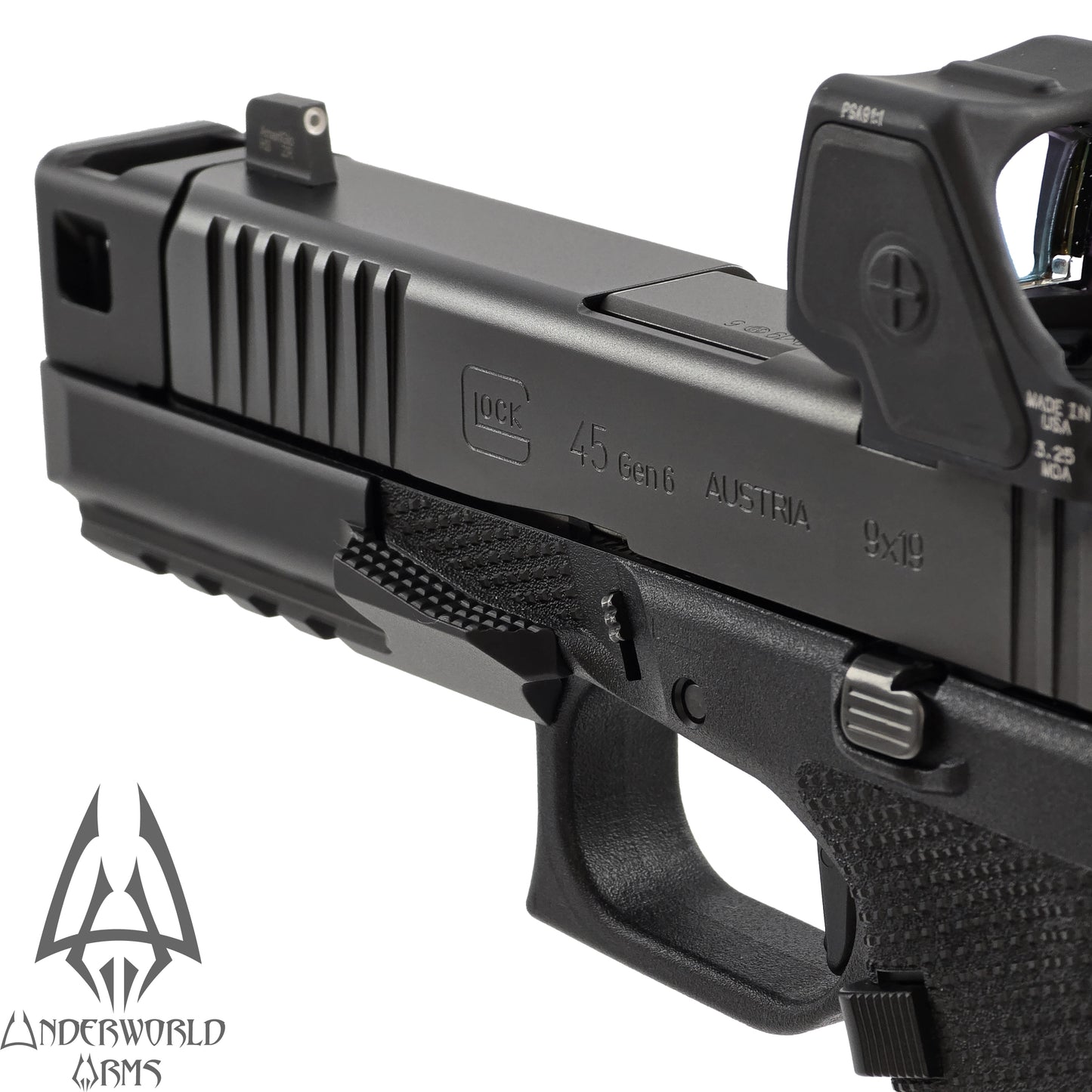 For Glock 19 45 Gen 6 - Cerberus Thumb Rest Compensator - G19.6 G45.6