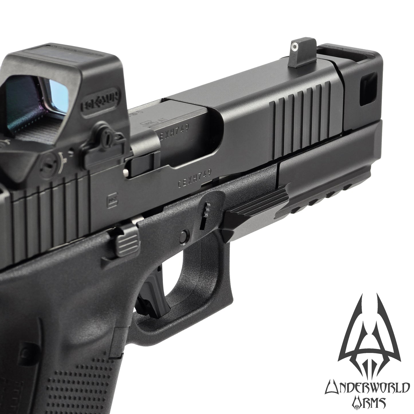 For Glock 19 45 Gen 5 - Cerberus Thumb Rest Compensator - G19 G19v G19x G45