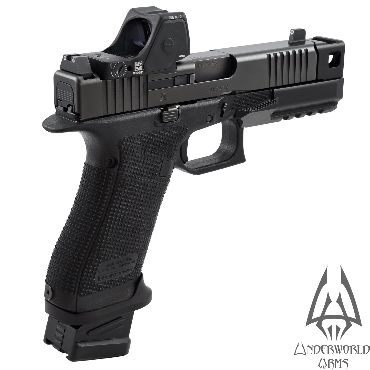 For Glock 19 45 Gen 6 - Cerberus Thumb Rest Compensator - G19.6 G45.6